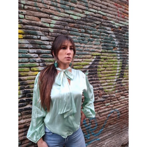 Blusa Flora verde